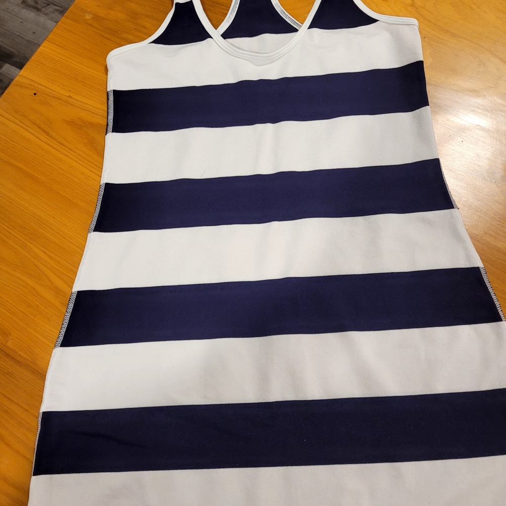 lululemon athletica Striped Tank Top in Dark Blue and White